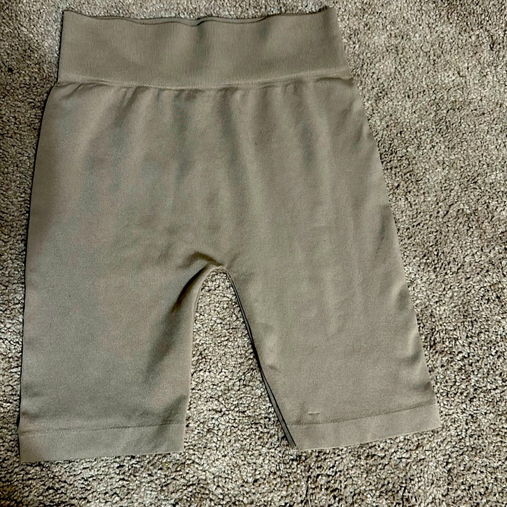 Brown biker shorts